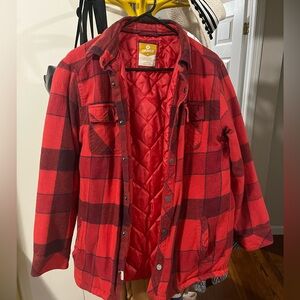 Bravos Red Plaid Men's Lightweight Jacket